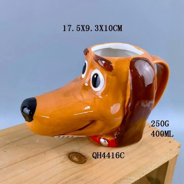 🐶 Slinky Pup 3D Ceramic Mug – 400ml - Image 3
